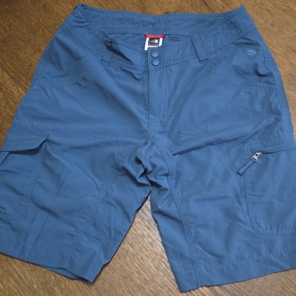 The North Face Women Blue Cargo Shorts